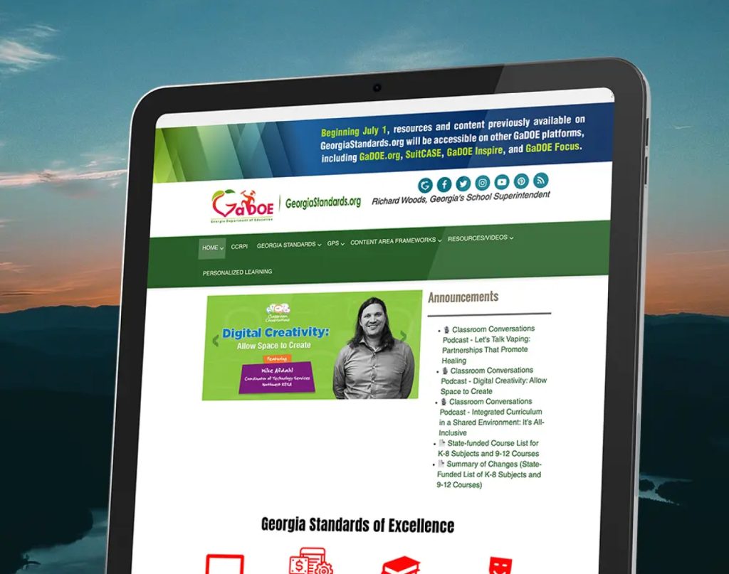 Georgiastandards Org Sunset Georgia Department Of Education